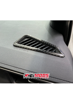 CARBON FIBER GR COROLLA DASH TOP VENT TRIMS