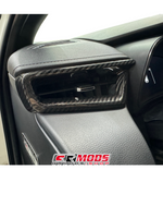 CARBON FIBER GR COROLLA DASH VENT FASCIA COVERS