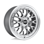 Rotiform R155 LSR Wheel 18x9.5 5x114.3 35 Offset - Gloss Silver Machined