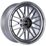 BBS LM 18x9 5x114.3 ET25 Diamond Black Center Diamond Cut Lip Wheel - 82mm PFS Required